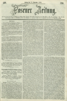 Posener Zeitung. 1856, [№] 220 (19 September) + dod.