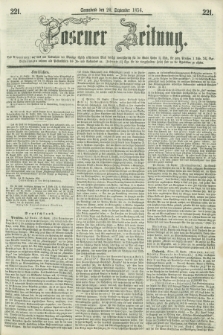 Posener Zeitung. 1856, [№] 221 (20 September) + dod.