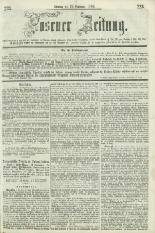 Posener Zeitung. 1856, [№] 223 (23 September) + dod.