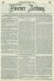 Posener Zeitung. 1856, [№] 227 (27 September) + dod.