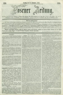 Posener Zeitung. 1856, [№] 229 (30 September) + dod.