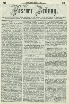 Posener Zeitung. 1856, [№] 234 (5 Oktober) + dod.