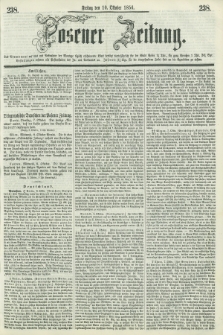 Posener Zeitung. 1856, [№] 238 (10 Oktober) + dod.