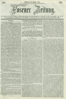 Posener Zeitung. 1856, [№] 244 (17 Oktober) + dod.