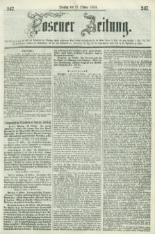 Posener Zeitung. 1856, [№] 247 (21 Oktober) + dod.