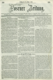 Posener Zeitung. 1856, [№] 253 (28 Oktober) + dod.