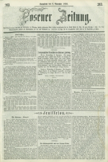 Posener Zeitung. 1856, [№] 263 (8 November) + dod.