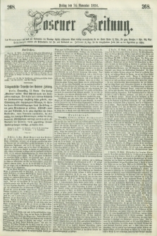 Posener Zeitung. 1856, [№] 268 (14 November) + dod.