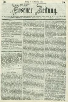 Posener Zeitung. 1856, [№] 270 (16 November) + dod.