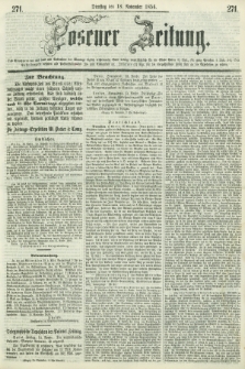 Posener Zeitung. 1856, [№] 271 (18 November) + dod.