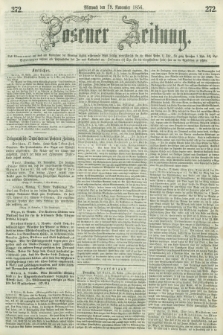 Posener Zeitung. 1856, [№] 272 (19 November) + dod.