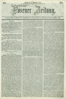 Posener Zeitung. 1856, [№] 274 (21 November) + dod.