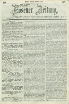 Posener Zeitung. 1856, [№] 278 (26 November) + dod.