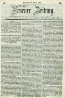 Posener Zeitung. 1856, [№] 281 (29 November) + dod.