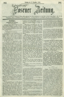 Posener Zeitung. 1856, [№] 283 (2 Dezember) + dod.