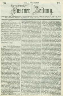 Posener Zeitung. 1856, [№] 288 (7 Dezember) + dod.