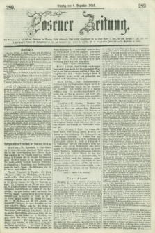 Posener Zeitung. 1856, [№] 289 (9 Dezember) + dod.