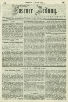 Posener Zeitung. 1856, [№] 291 (11 Dezember) + dod.