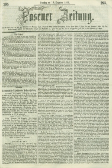 Posener Zeitung. 1856, [№] 295 (16 Dezember) + dod.