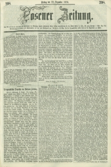 Posener Zeitung. 1856, [№] 298 (19 Dezember) + dod.