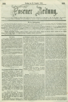 Posener Zeitung. 1856, [№] 305 (30 Dezember) + dod.