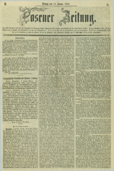 Posener Zeitung. 1858, [№] 9 (11 Januar) + dod.