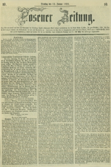 Posener Zeitung. 1858, [№] 10 (12 Januar) + dod.