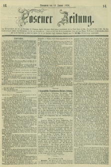Posener Zeitung. 1858, [№] 14 (16 Januar) + dod.