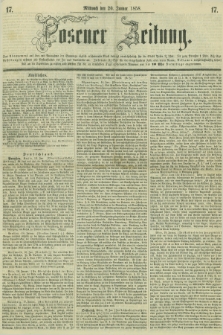 Posener Zeitung. 1858, [№] 17 (20 Januar) + dod.