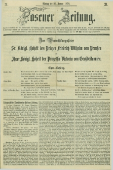 Posener Zeitung. 1858, [№] 21 (25 Januar) + dod.
