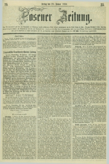 Posener Zeitung. 1858, [№] 25 (29 Januar) + dod.