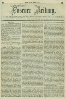 Posener Zeitung. 1858, [№] 27 (1 Februar) + dod.