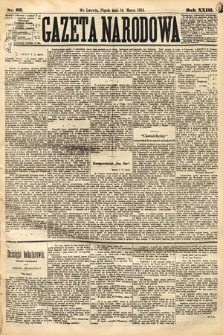 Gazeta Narodowa. 1884, nr 62