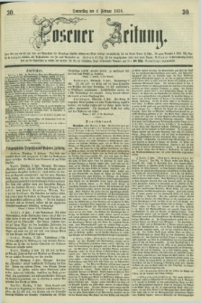 Posener Zeitung. 1858, [№] 30 (4 Februar) + dod.