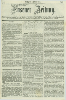 Posener Zeitung. 1858, [№] 34 (9 Februar) + dod.