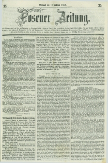 Posener Zeitung. 1858, [№] 35 (10 Februar) + dod.