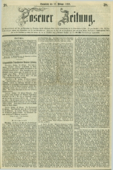 Posener Zeitung. 1858, [№] 38 (13 Februar) + dod.