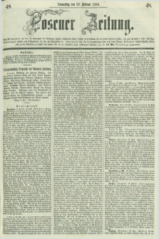 Posener Zeitung. 1858, [№] 48 (25 Februar) + dod.