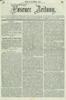Posener Zeitung. 1858, [№] 49 (26 Februar) + dod.
