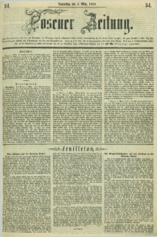 Posener Zeitung. 1858, [№] 54 (4 März) + dod.