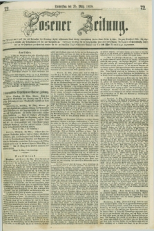 Posener Zeitung. 1858, [№] 72 (25 März) + dod.