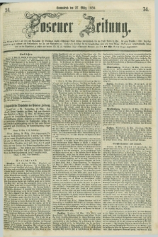 Posener Zeitung. 1858, [№] 74 (27 März) + dod.