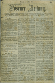 Posener Zeitung. 1858, [№] 78 (1 April) + dod.