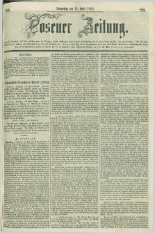 Posener Zeitung. 1858, [№] 88 (15 April) + dod.