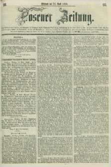 Posener Zeitung. 1858, [№] 93 (21 April) + dod.