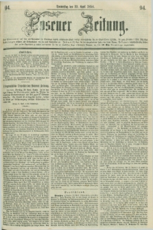 Posener Zeitung. 1858, [№] 94 (22 April) + dod.