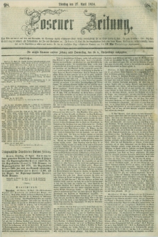 Posener Zeitung. 1858, [№] 98 (27 April) + dod.