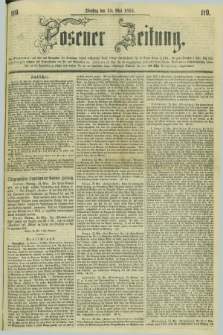 Posener Zeitung. 1858, [№] 119 (25 Mai) + dod.