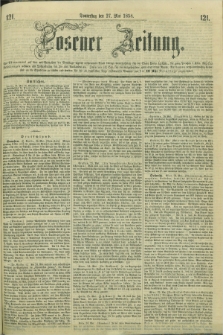 Posener Zeitung. 1858, [№] 121 (27 Mai) + dod.