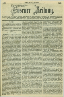 Posener Zeitung. 1858, [№] 149 (29 Juni) + dod.